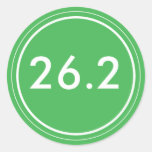 26,2 Vert de l'autocollant | avec le blanc
