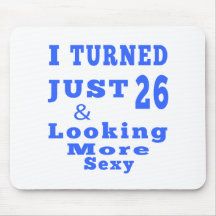 26 birthday designs mouse pads