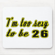 26 birthday designs mouse pads