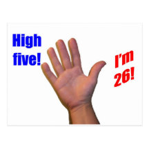 26 High Five! Postcard