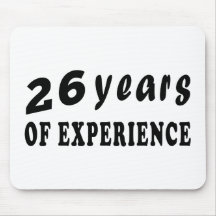 26 years of experience mouse pad