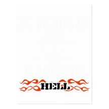 26 years of raising hell post cards