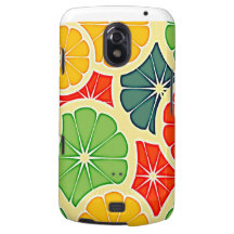 271 COLORFUL RETRO CITRUS FRUITS PATTERN DIGITAL W GALAXY NEXUS COVERS