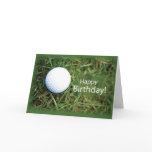 2728 Golf Ball in Grass Birthday cards
