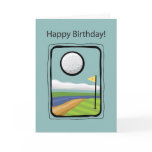 2729 Framed Golf Birthday Greeting Card