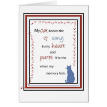 2743 Cat Song In Heart Birthday Card