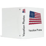 27-star flag, Starburst pattern 3 Ring Binders