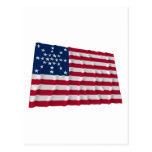 27-star flag, Starburst pattern Post Card