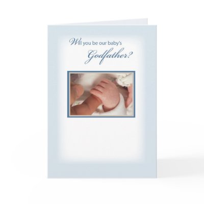 2815 Baby Boy Godfather Request Card by sandrarosecreations