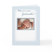 2816 Baby Boy Godmother Invitation Cards