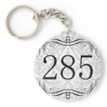 285 Area Code Key Chain