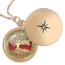 [28] Golden Celtic Tree of Life Necklaces