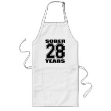 28 years sober apron