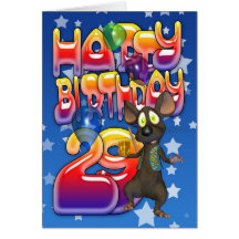29th Birthday Card, Happy Birthday