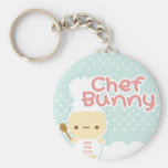 2 1/4" Chef Bunny Key Chain