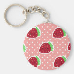 2 1/4" Strawberries Key Chain