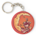 2,25" Cheese Moon Keychain