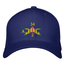 2/34th Armour Branch Insignia and Call-Sign Hat Embroidered Hat