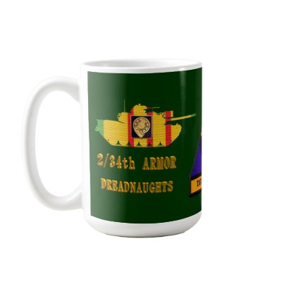 2/34th Armour VSR M48A3 Tank Mug by MechGrunt