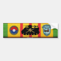 2/47th Inf. RR M113 Old Patches Sticker Bumper Stickers