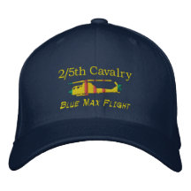 2/5th Cavalry Blue Max AH-1 Cobra Embroidered Hat