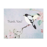 $2.95 Relaxing Birds Postcards Thank You Japanese