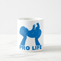 2 anti-avortement mugs à café
