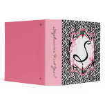 2" Binder Monogram Butterfly Zebra Animal Print Fa