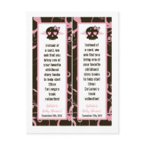 2 Book Marks Girl Pink Punk Rock Skull Flame