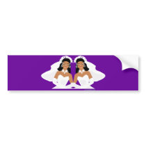 2 Brides Bumper Sticker