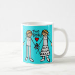 2 brides-colour coffee mugs