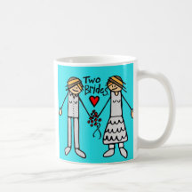 2 brides-colour coffee mugs