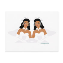 2 Brides Ethnic Post Cards