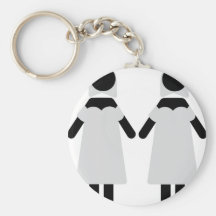 2 brides icon key chains