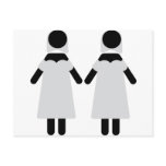 2 brides icon postcard