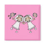 2 Brides Refrigerator Magnets