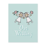 2 Brides postcards