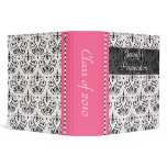 2" Chandelier damask graduation memories binder