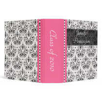 2" Chandelier damask graduation memories binder