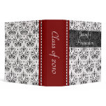 2" Chandelier damask graduation memories binder