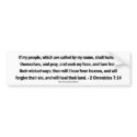 2 Chronicles 7:14 GOD's recipe for revival bumper stickers