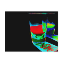 2 Coloured Cocktail Shot Glasses - Style 1