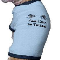 2 cute 2 tattoo pet clothing