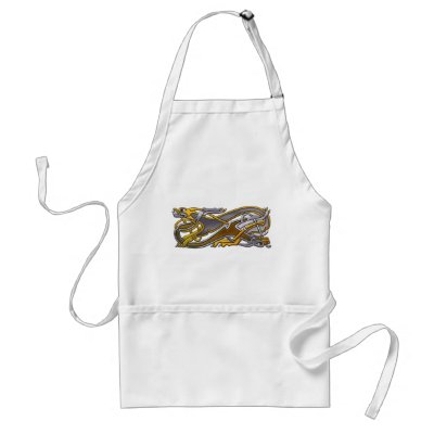 2 Dogs Celtic knot work Apron by arthistory