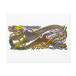 2 Dogs Celtic knot work Post Cards