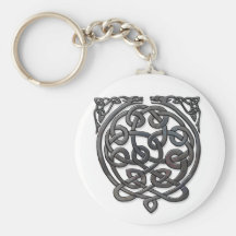 2 Dragons black chrome Keychain