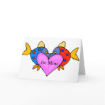 2 Fish Kissing Greeting Card