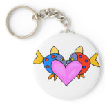2 Fish Kissing Key Chains