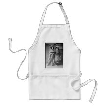 2 Geisha Girls Vintage Japanese Photo Aprons