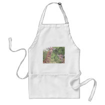 2 giraffes apron